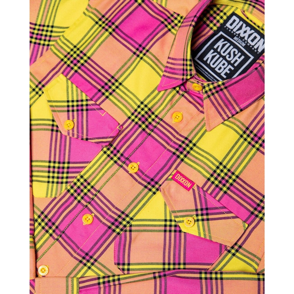 DIXXON Flannel Mens Sz L Kush Kube 420 Edibiles Collab Brand New in Sealed Bag